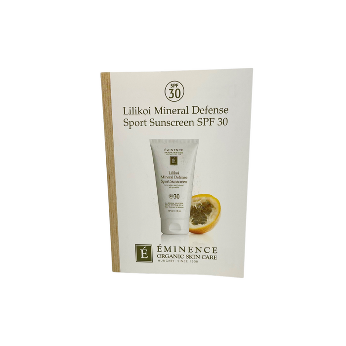 Lilikoi Mineral Defense Sport Sunscreen Card Sample