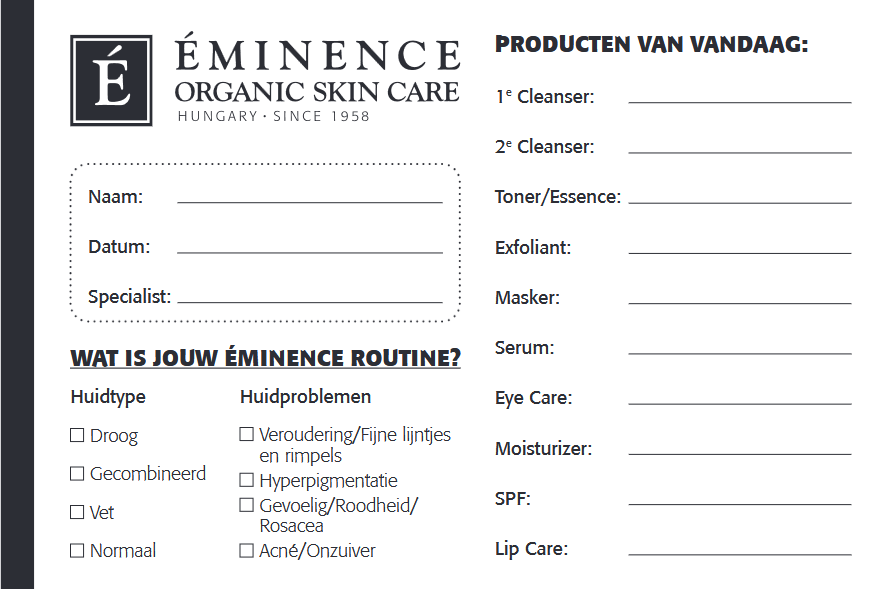 Home Care Routine Card — per stuk