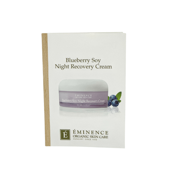 Blueberry Soy Night Recovery Cream Card Sample