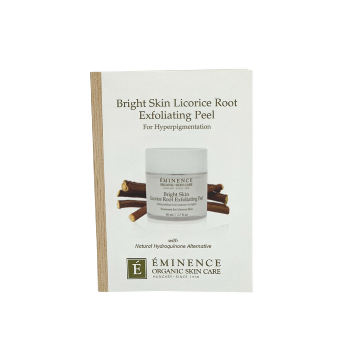 Bright Skin Licorice Root Exfoliating Peel Card Sample