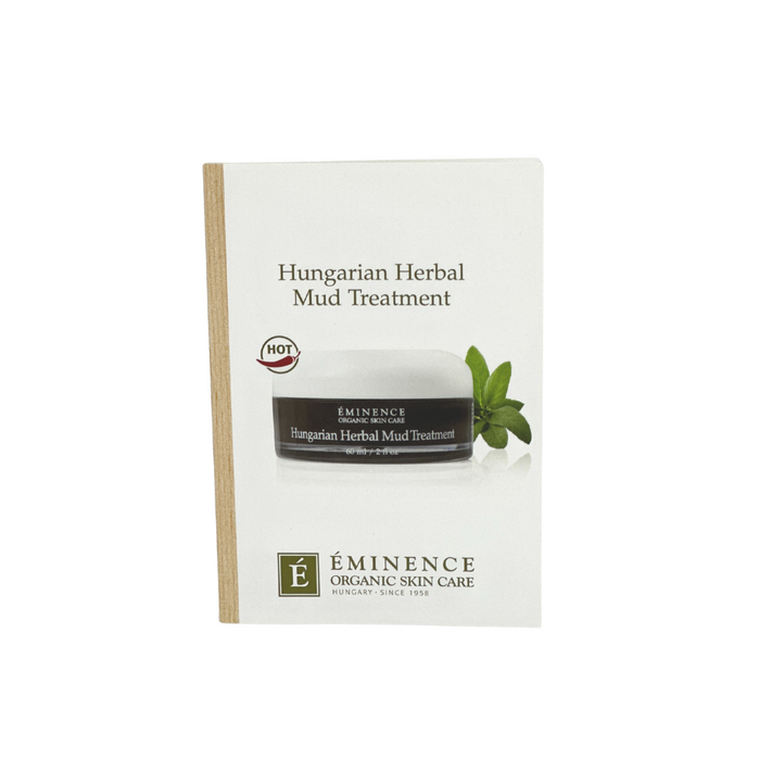 Hungarian Herbal Mud Treatment Card Sample