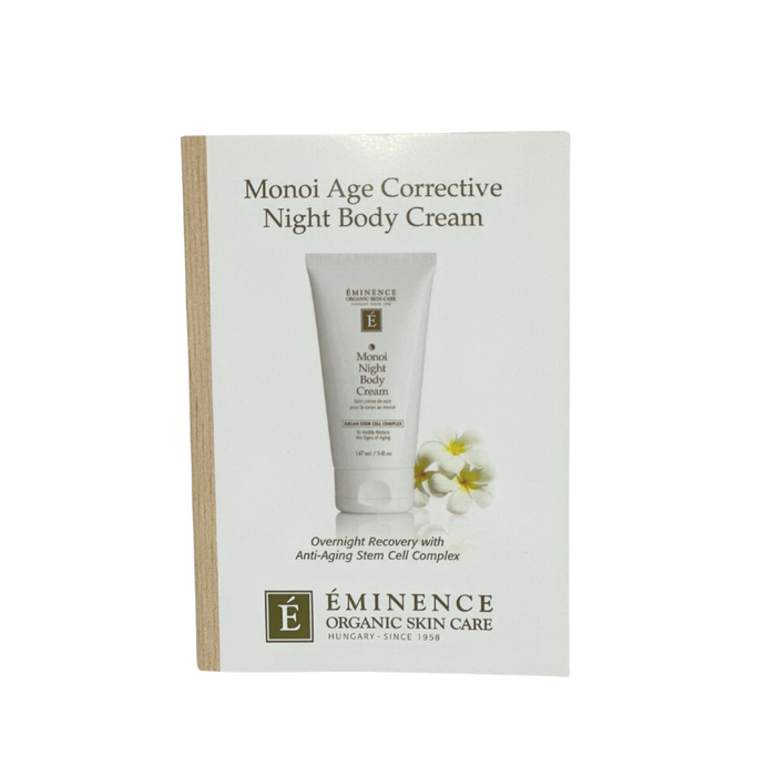 Monoi Night Body Cream Card Sample