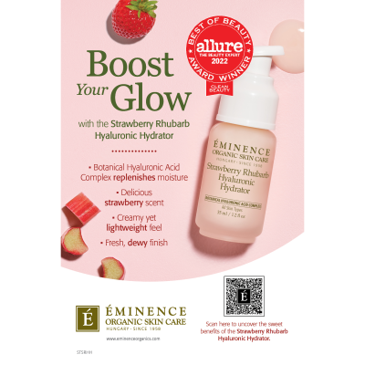 Shelf Talker - Strawberry Rhubarb Hyaluronic Hydrator