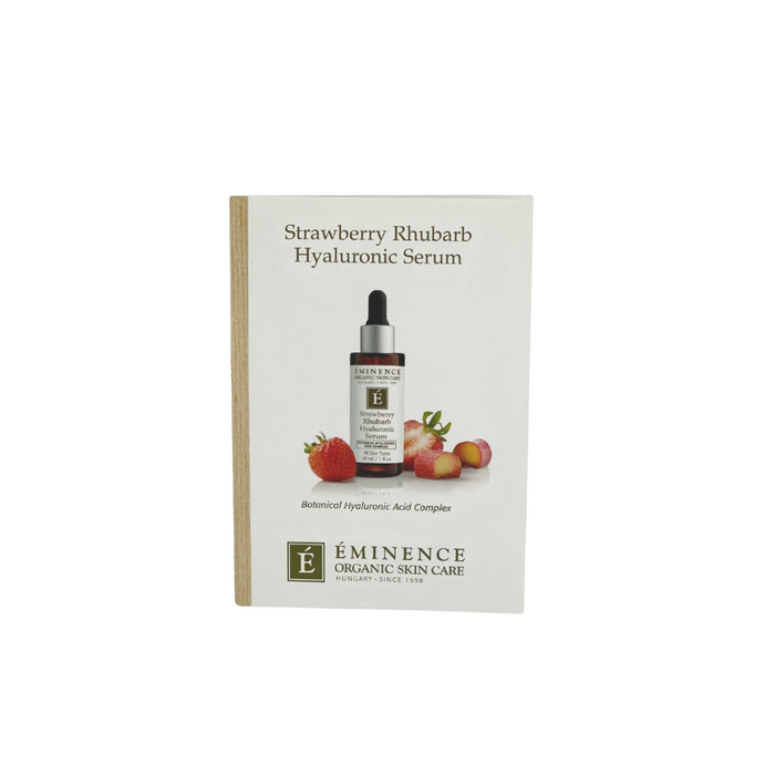 Strawberry Rhubarb Hyaluronic Serum Card Sample
