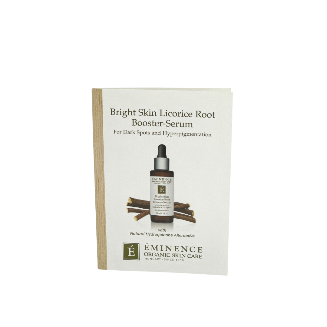 Bright Skin Licorice Root BoosterSerum Card Sample Eminence Organics