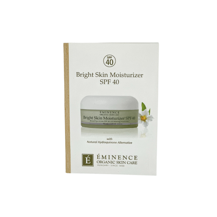 Bright Skin Moisturizer SPF 40 Card Sample