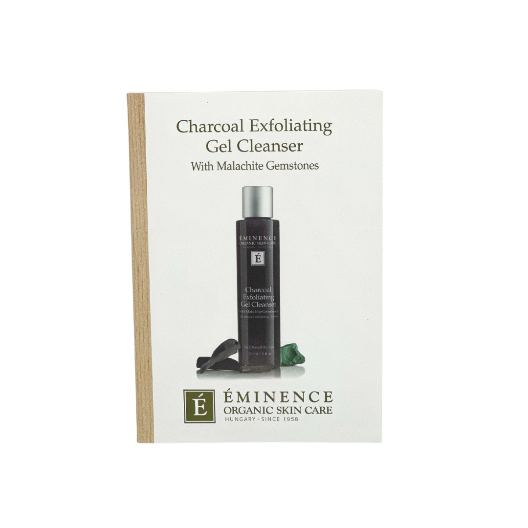 Charcoal Exfoliating Gel Cleanser Card Sample Eminence Organics — A&P