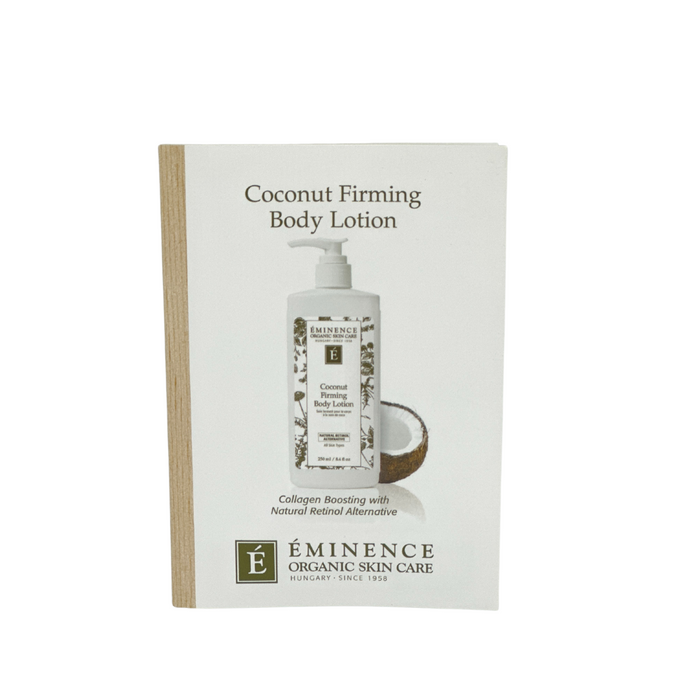 Coconut Body Lotion Card Sample