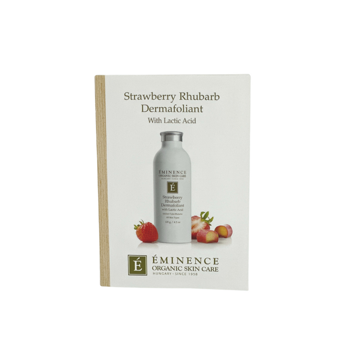 Strawberry Rhubarb Dermafoliant Card Sample