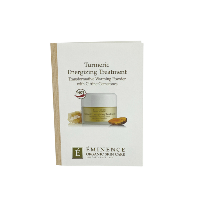 Turmeric Energizing Treatment Card Sample